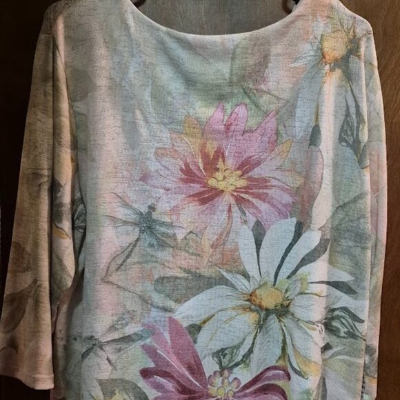 XL Alfred & Dunner Floral Blouse - Picture 6 of 7